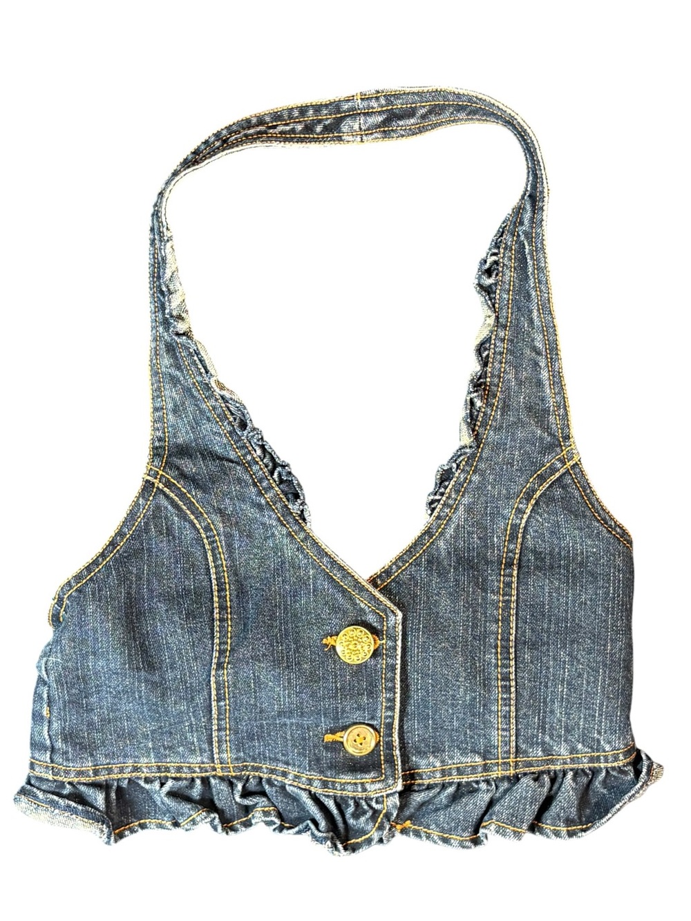 Disney Hannah Montana Denim Halter Top L 10/12